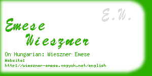 emese wieszner business card